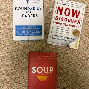 3 Hardback Leadership Development Books